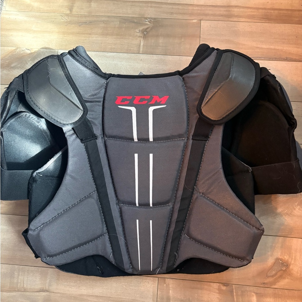 CCM Gray and Black Hockey , Lacrosse Chest Protector